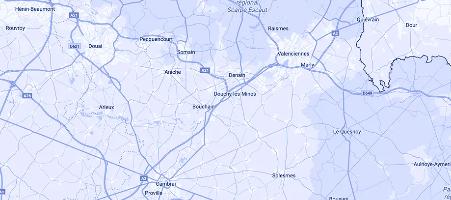 Carte Hauts-de-France